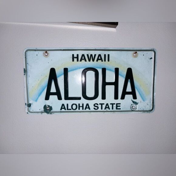 Hawaii Aloha State License Plate - Picture 1 of 1